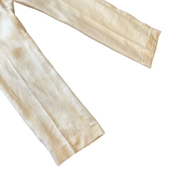 J. Crew Beige Cream Linen Cafe Trouser Pants Size 10 - Picture 9 of 12
